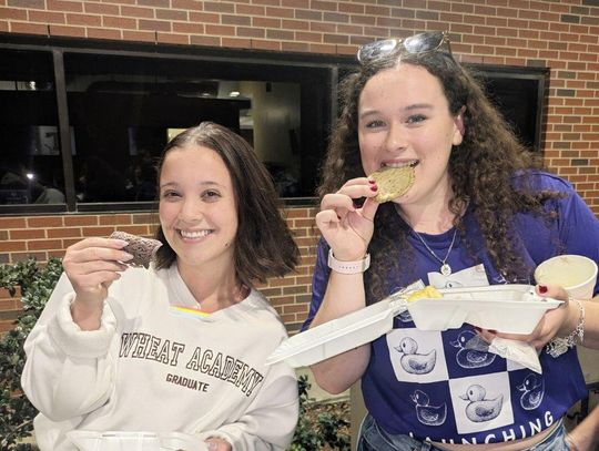 Flipping out for homecoming Purple Pancakes