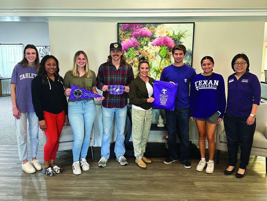 Students donate face masks to a local assisted living facility