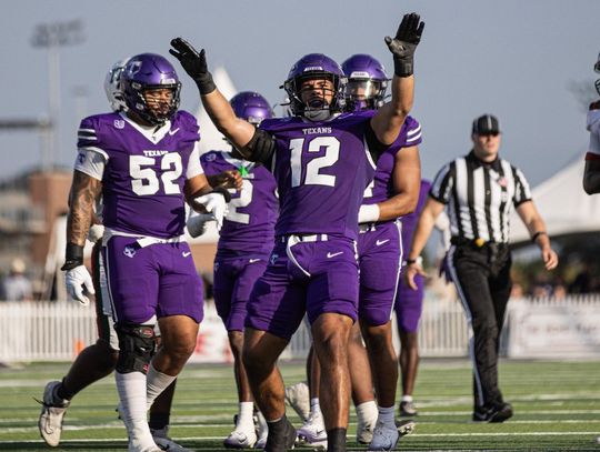 Texans run through the Devils in home opener Texans run through the Devils in home opener