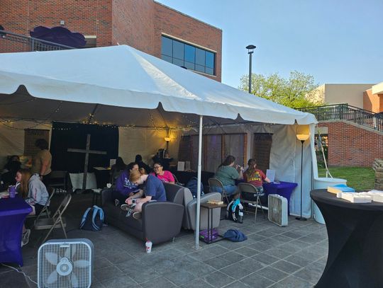 The 48-hour prayer tent that was on campus