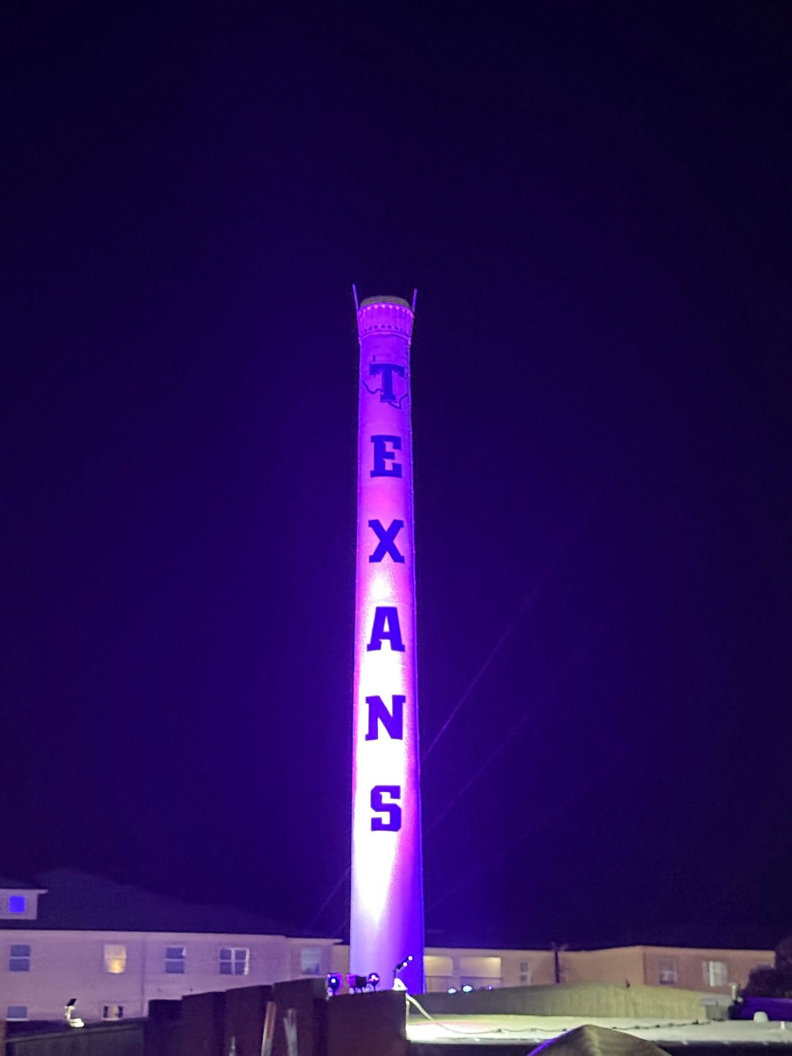 A beacon of Texan pride: Lighting of the Smokestack
