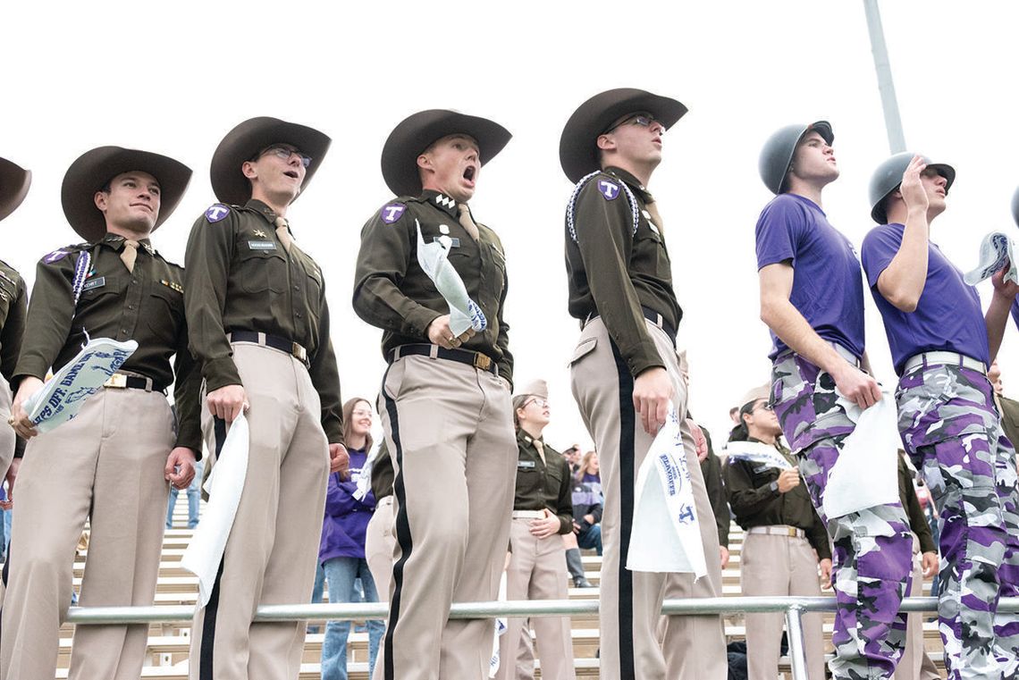 Missing a game is not an option: 180 cadets fly to West Point...