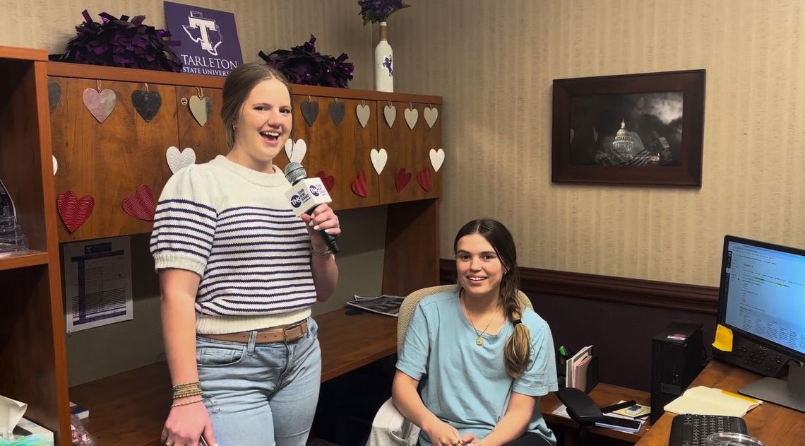 Tarleton students give their take Super Bowl LVIII in street interview