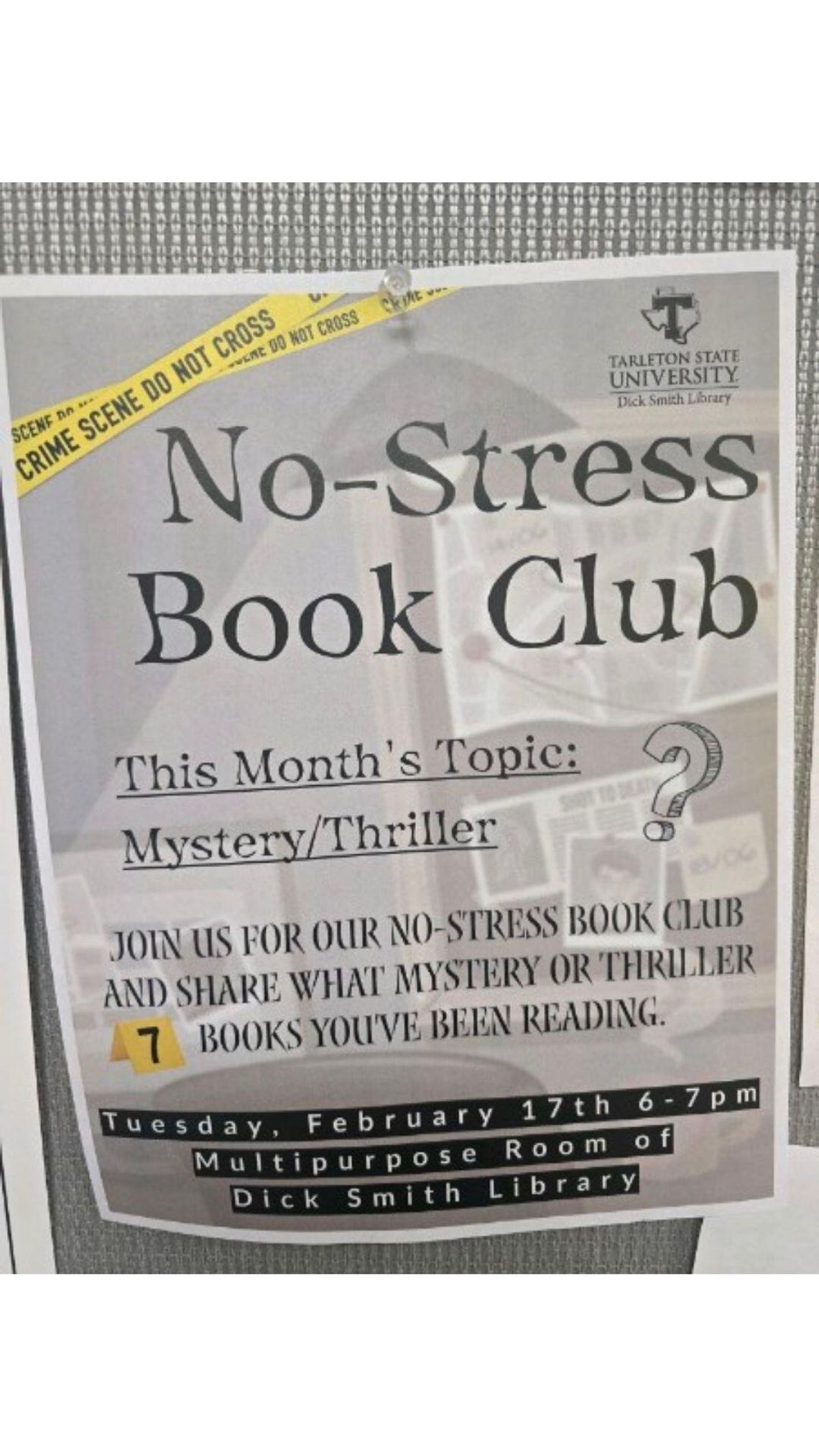Tarleton takes the stress away from book clubs