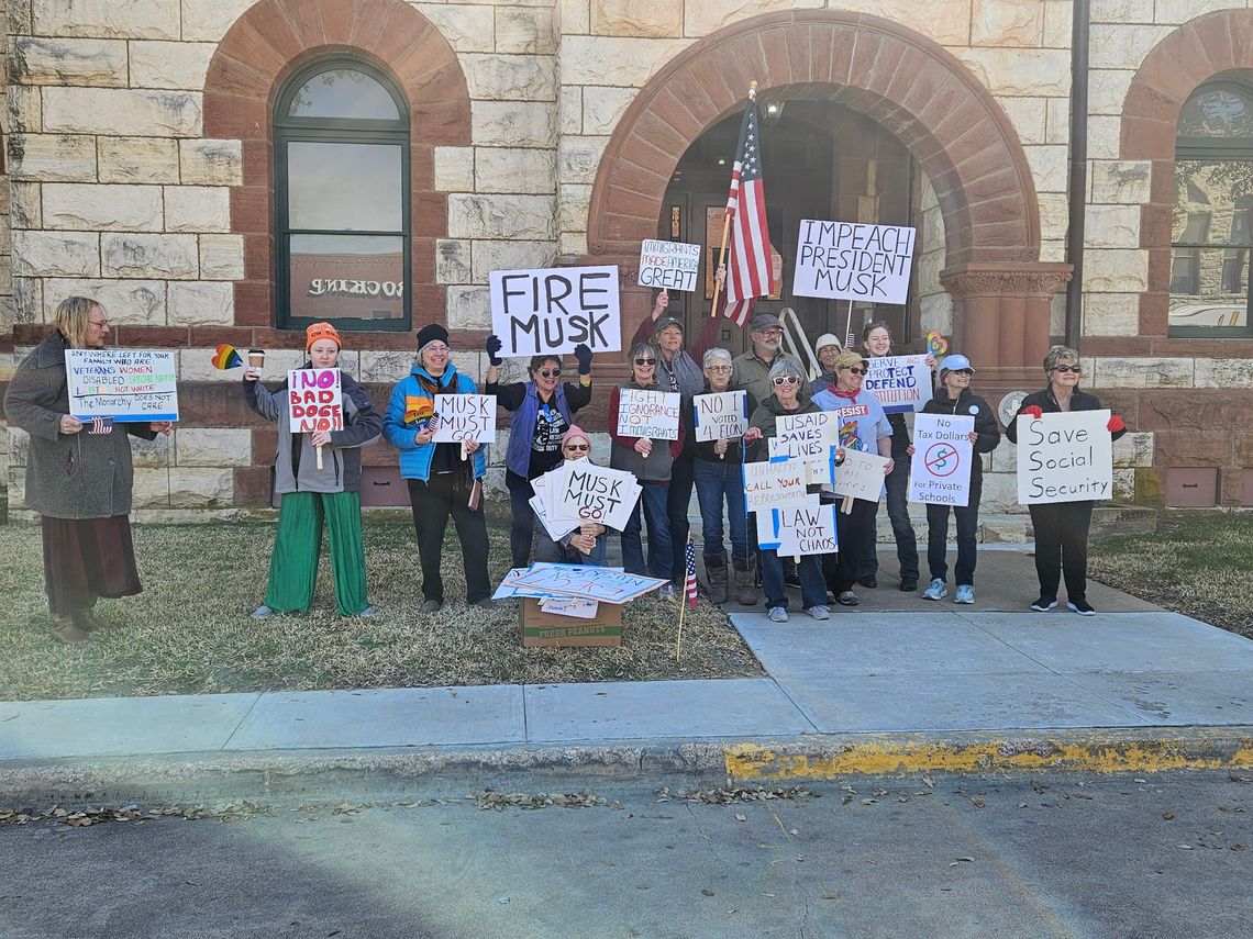 ‘We the People’ protest in Stephenville challenges Musk’s influence