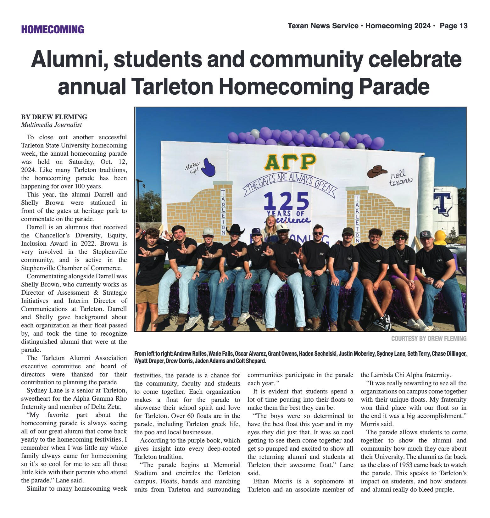 VOL. 106 NO. 4 Homecoming October 2024 - page 13