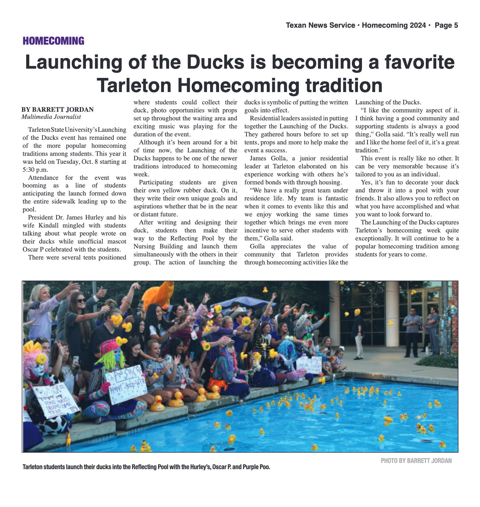 VOL. 106 NO. 4 Homecoming October 2024 - page 5