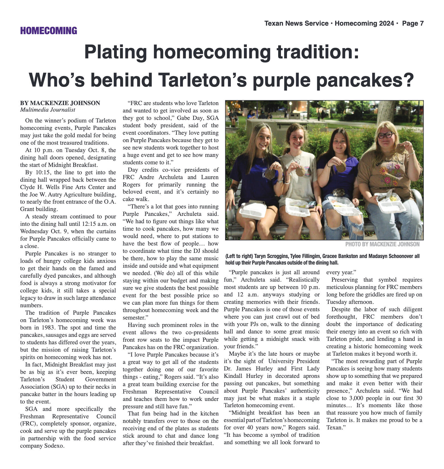 VOL. 106 NO. 4 Homecoming October 2024 - page 7