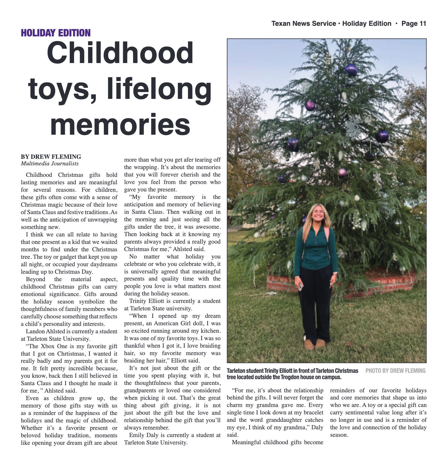 VOL. 106 NO. 6 Winter Holiday November 2024 - page 11