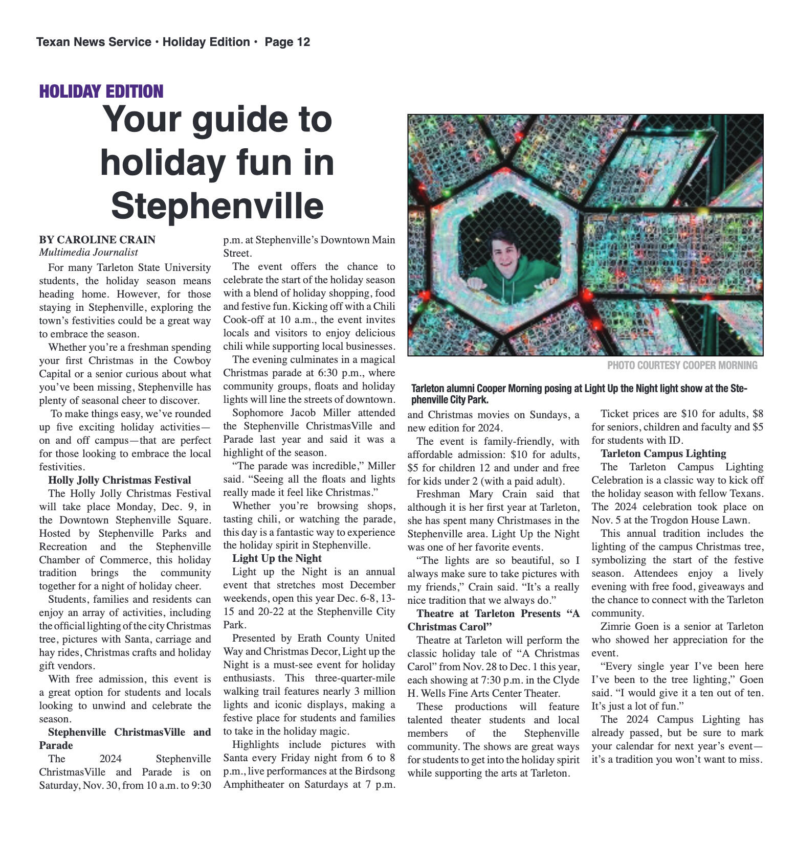 VOL. 106 NO. 6 Winter Holiday November 2024 - page 12
