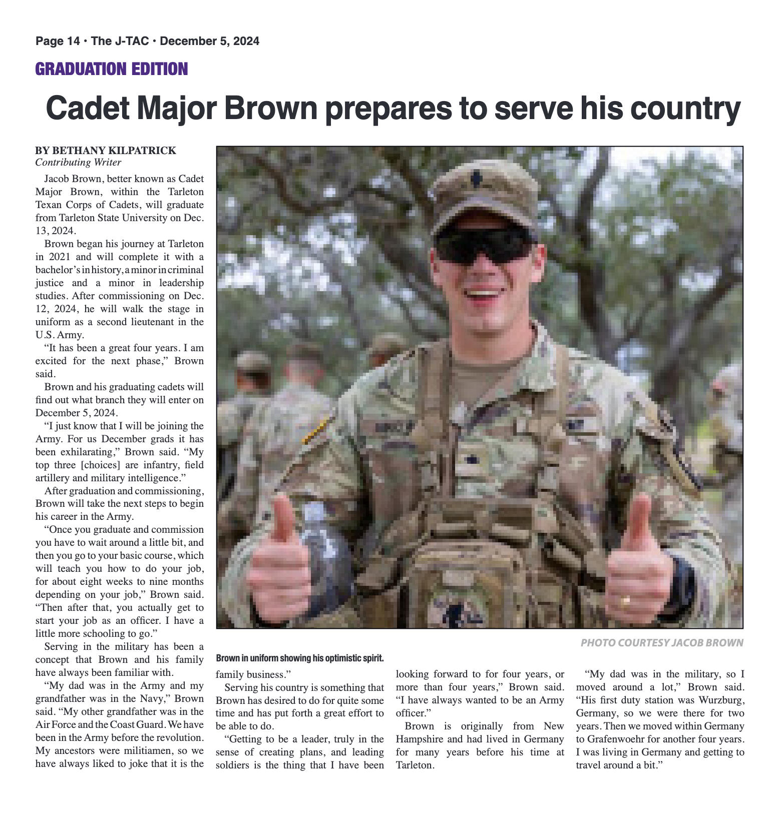 VOL. 106 NO. 7 Graduation December 2024 - page 14