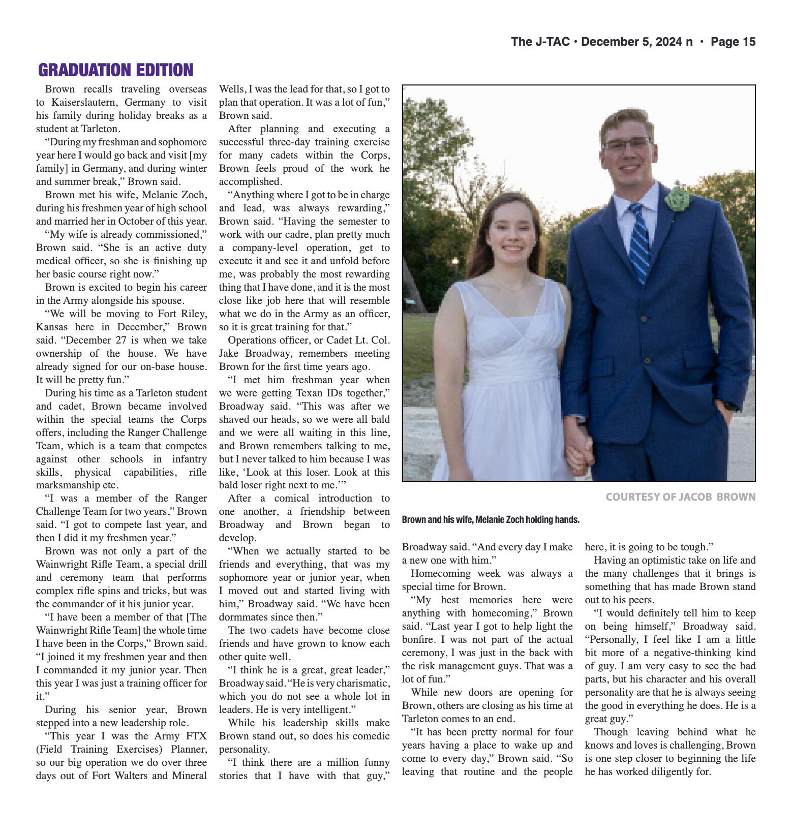 VOL. 106 NO. 7 Graduation December 2024 - page 15