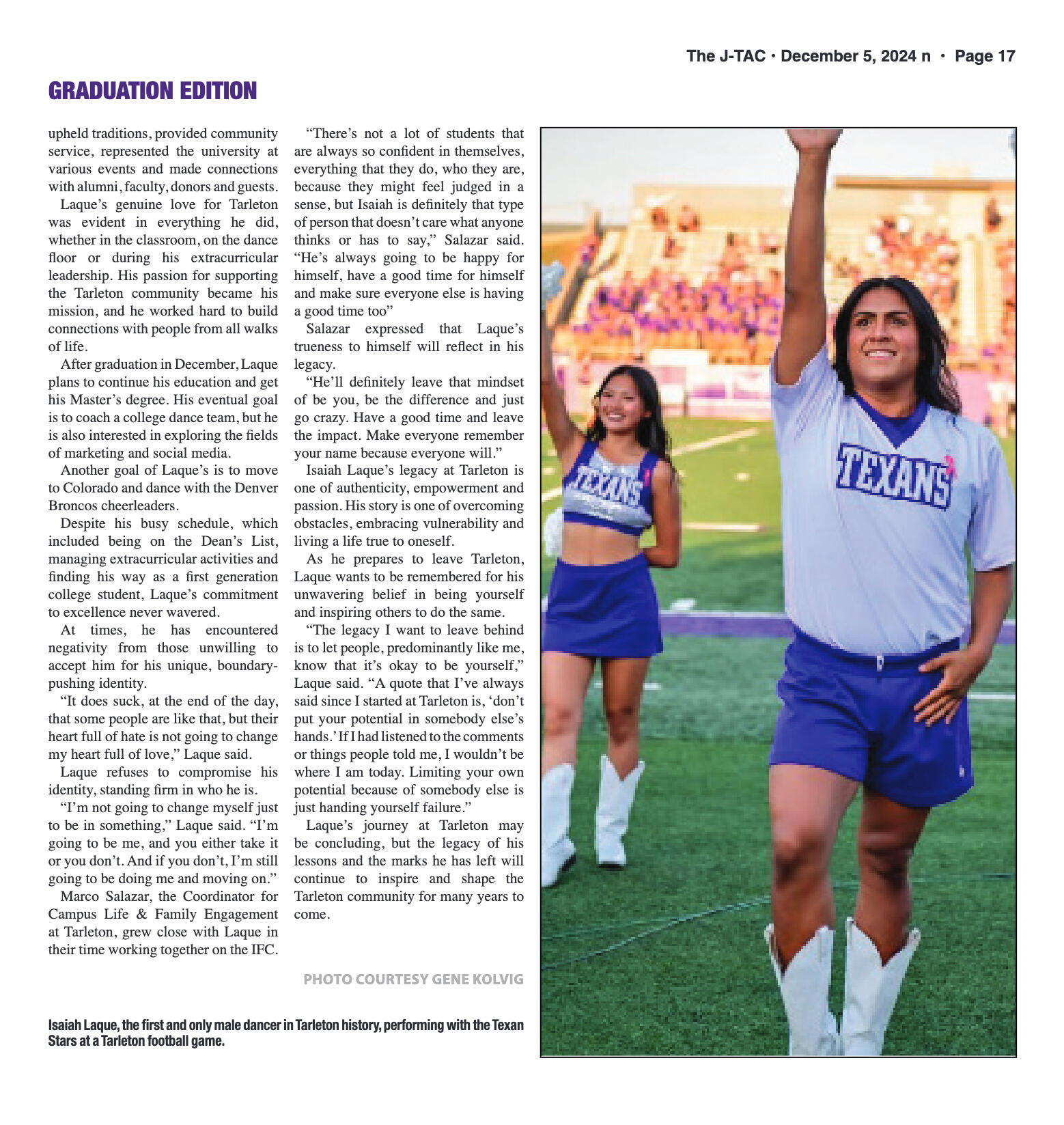 VOL. 106 NO. 7 Graduation December 2024 - page 17