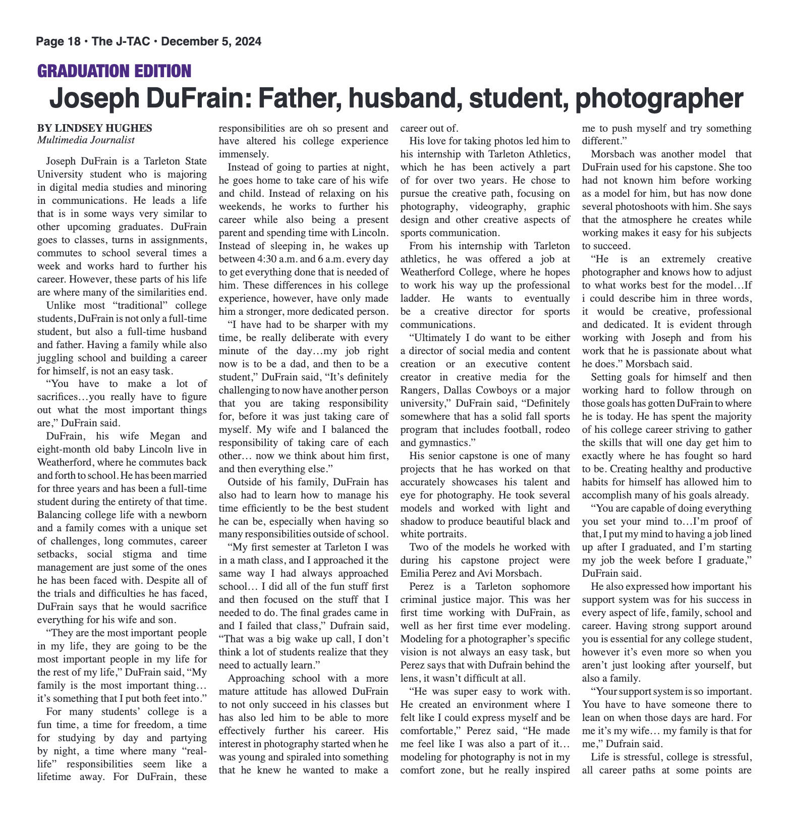 VOL. 106 NO. 7 Graduation December 2024 - page 18