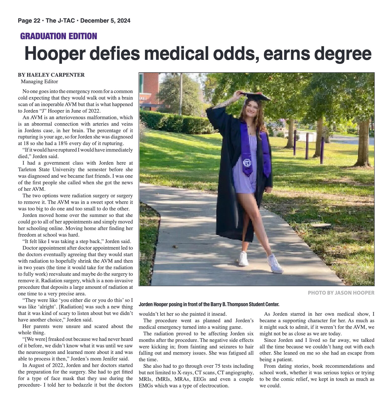 VOL. 106 NO. 7 Graduation December 2024 - page 22