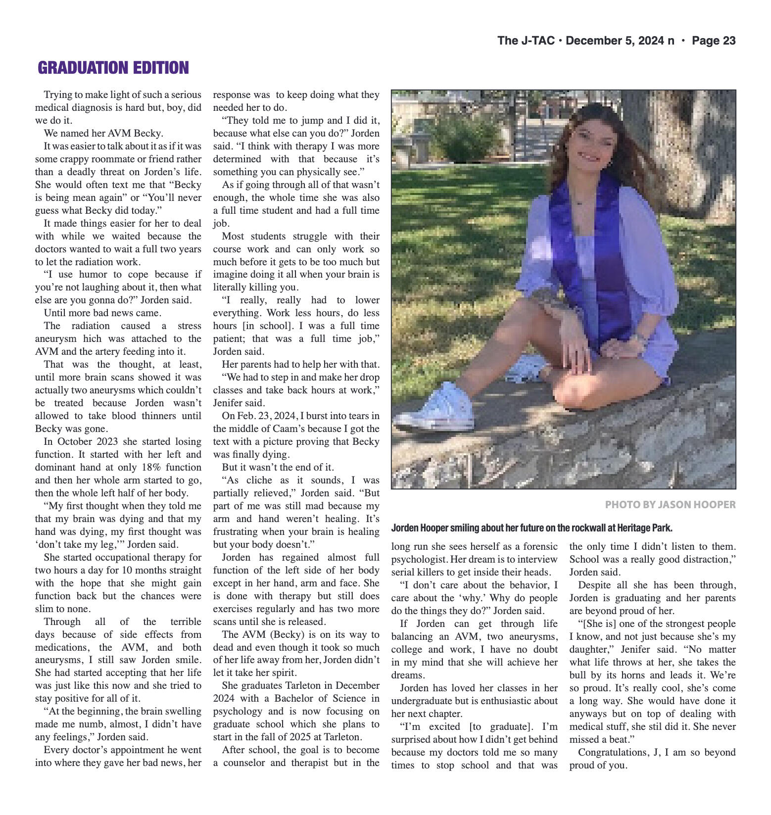 VOL. 106 NO. 7 Graduation December 2024 - page 23