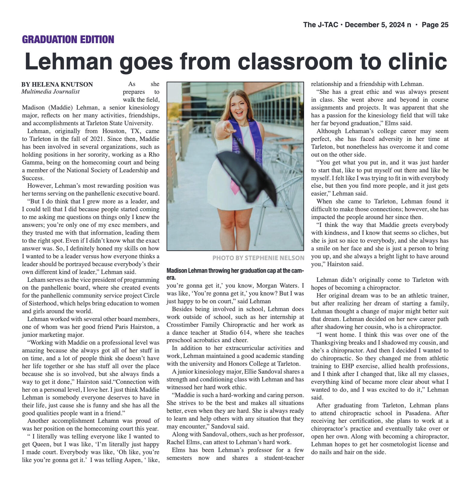 VOL. 106 NO. 7 Graduation December 2024 - page 25