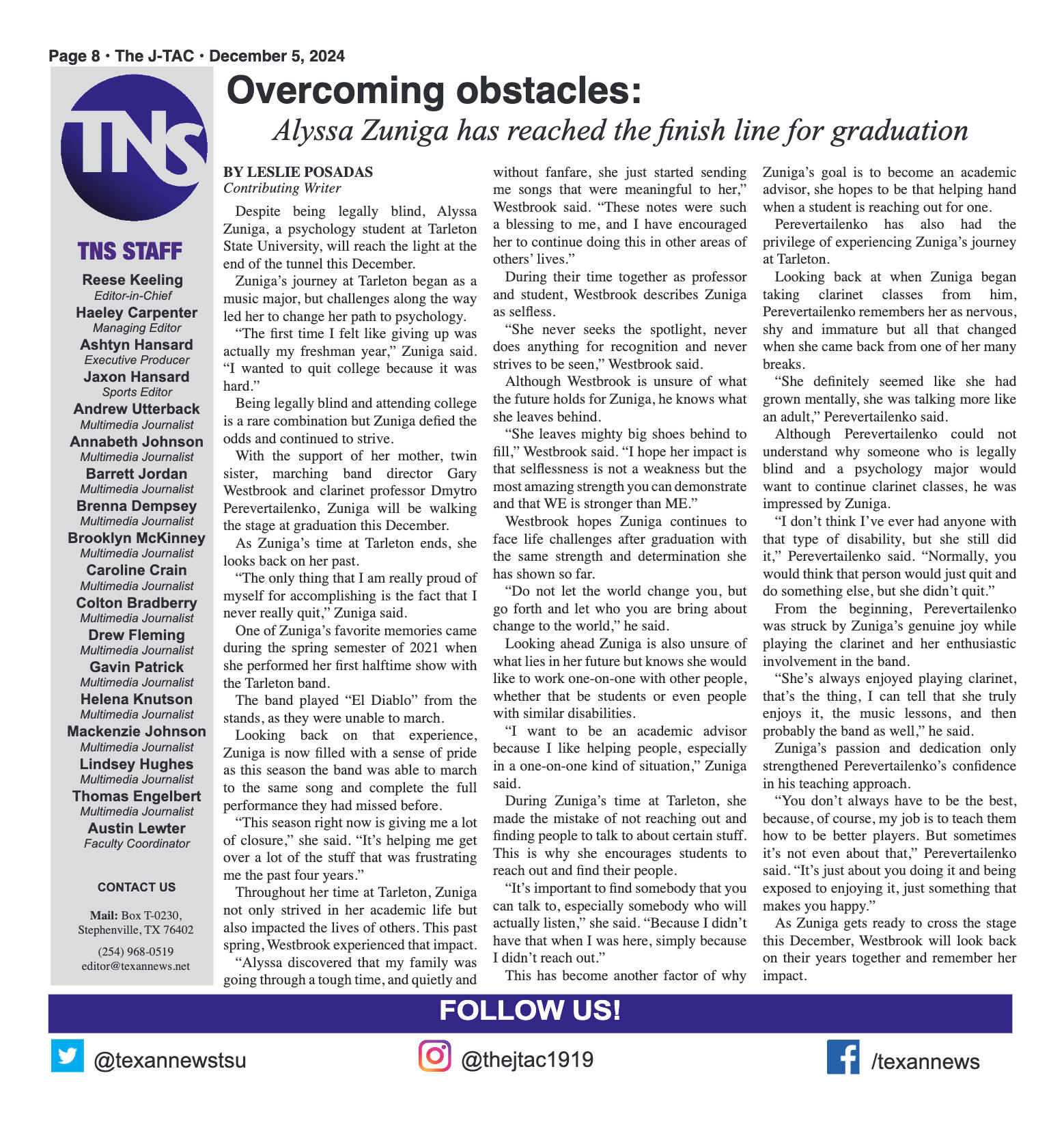 VOL. 106 NO. 7 Graduation December 2024 - page 8