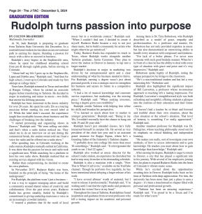 VOL. 106 NO. 7 Graduation December 2024 - page 24