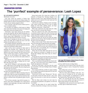 VOL. 106 NO. 7 Graduation December 2024 - page 4