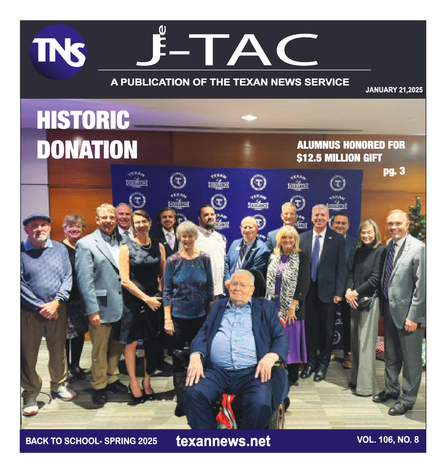 VOL. 106 NO. 8 Back to School January 2025 - page 1