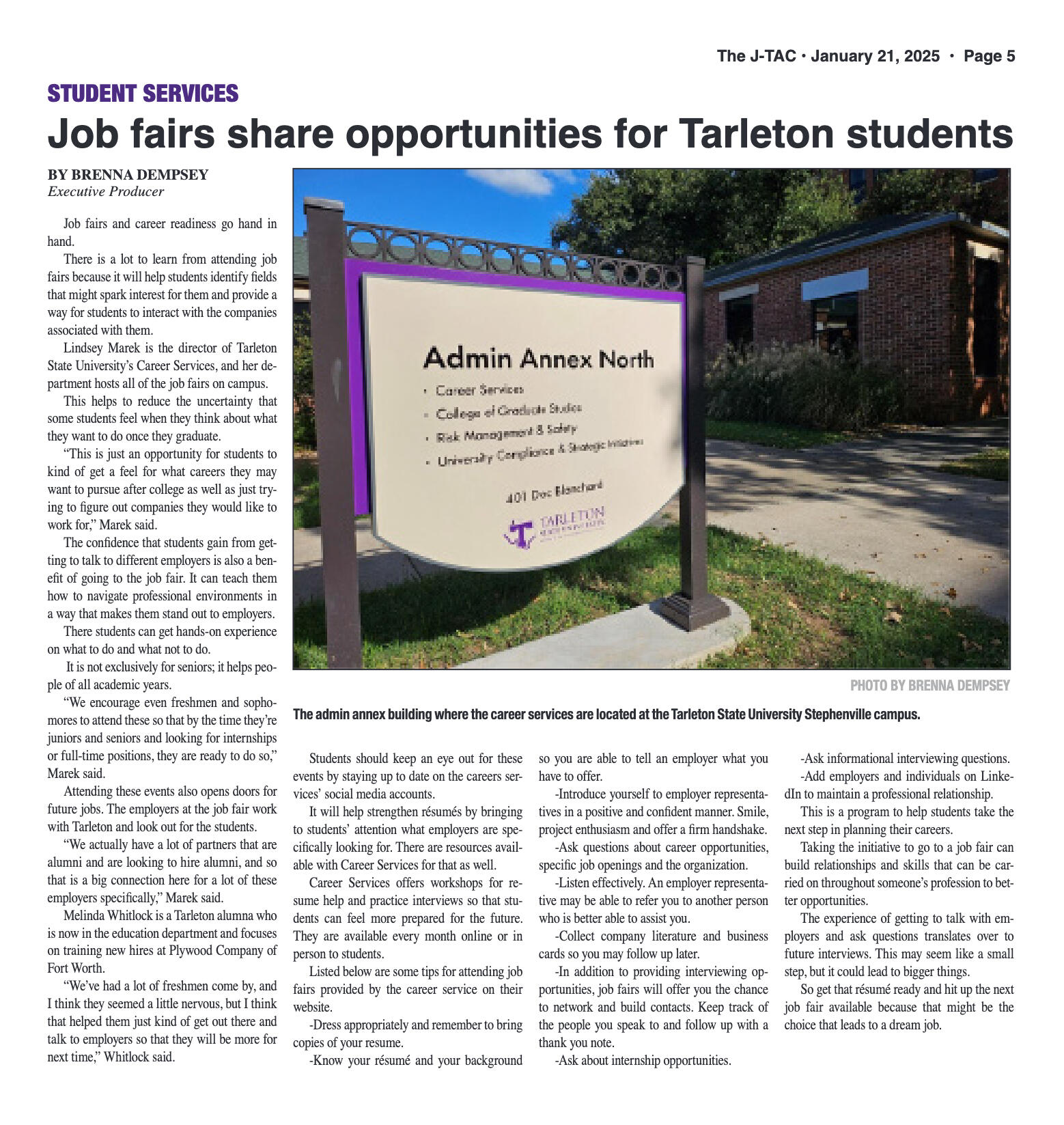 VOL. 106 NO. 8 Back to School January 2025 - page 5