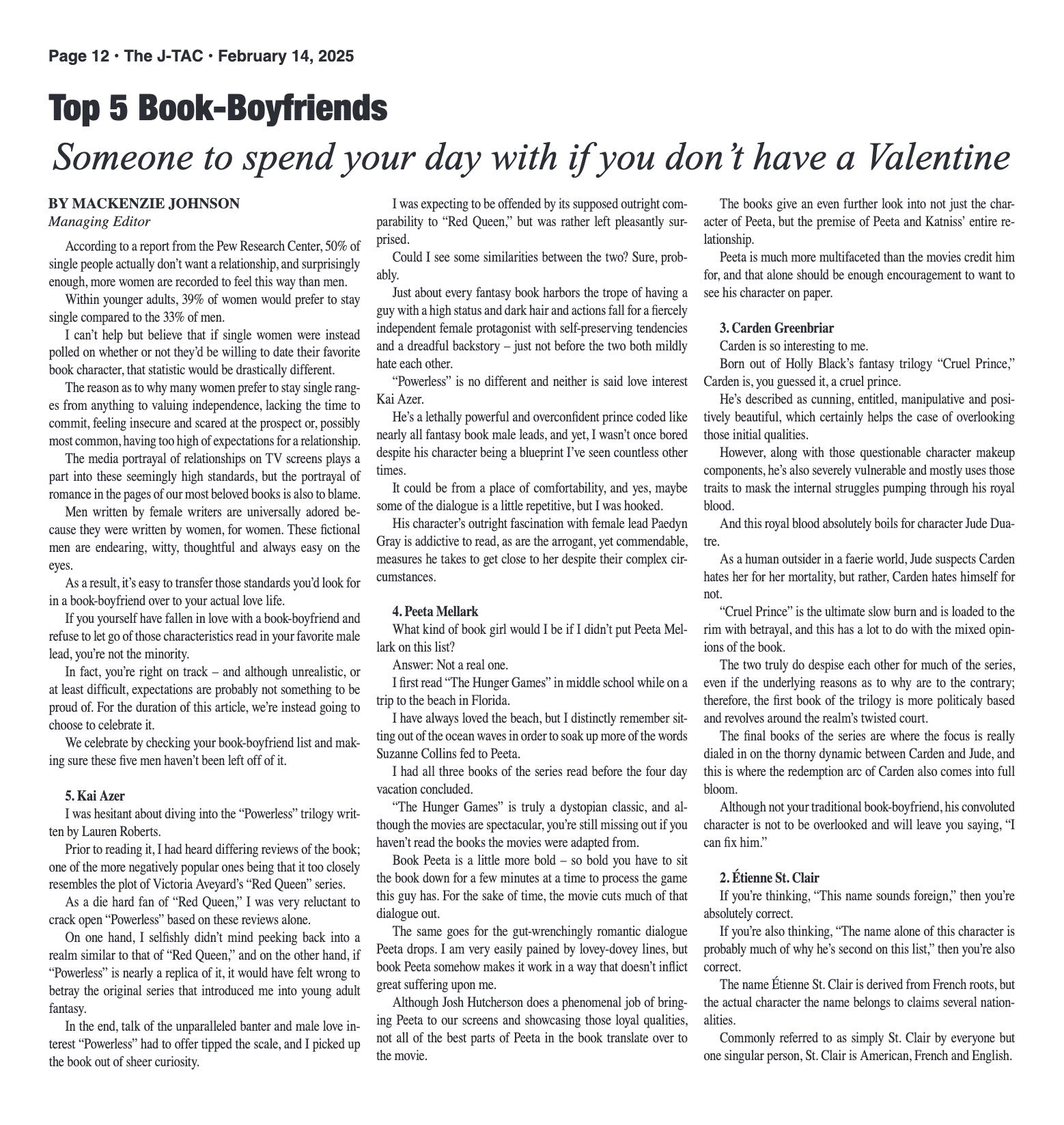 VOL. 106 NO. 9 Valentine's Day February 2025 - page 12