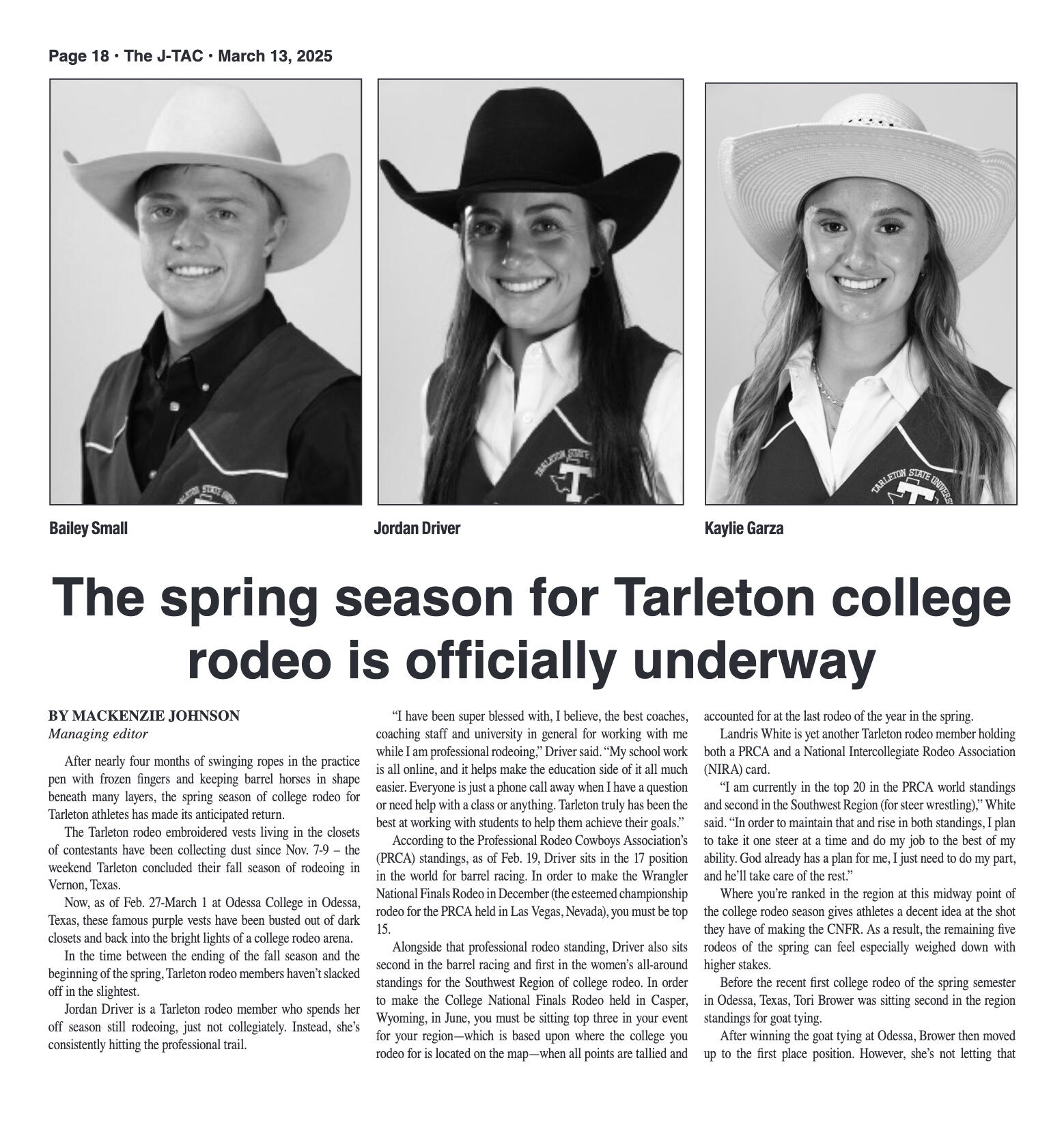 VOL. 106 NO. 10 Spring Sports March 2025 - page 18