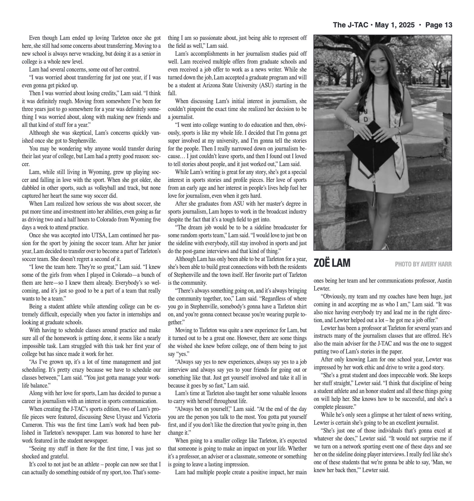 VOL. 106 NO. 12 Graduation Edition May 2025 - page 13