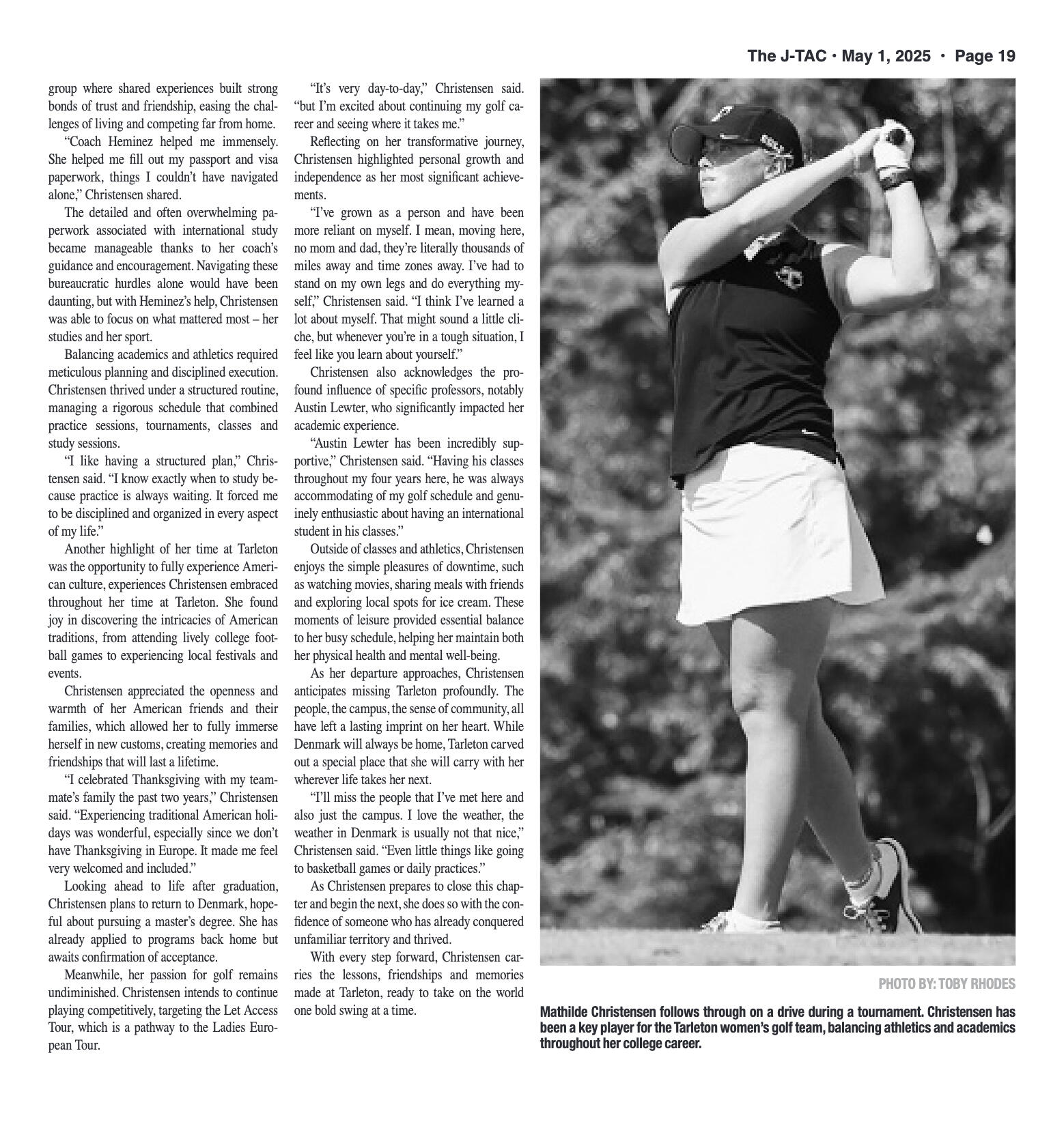 VOL. 106 NO. 12 Graduation Edition May 2025 - page 19