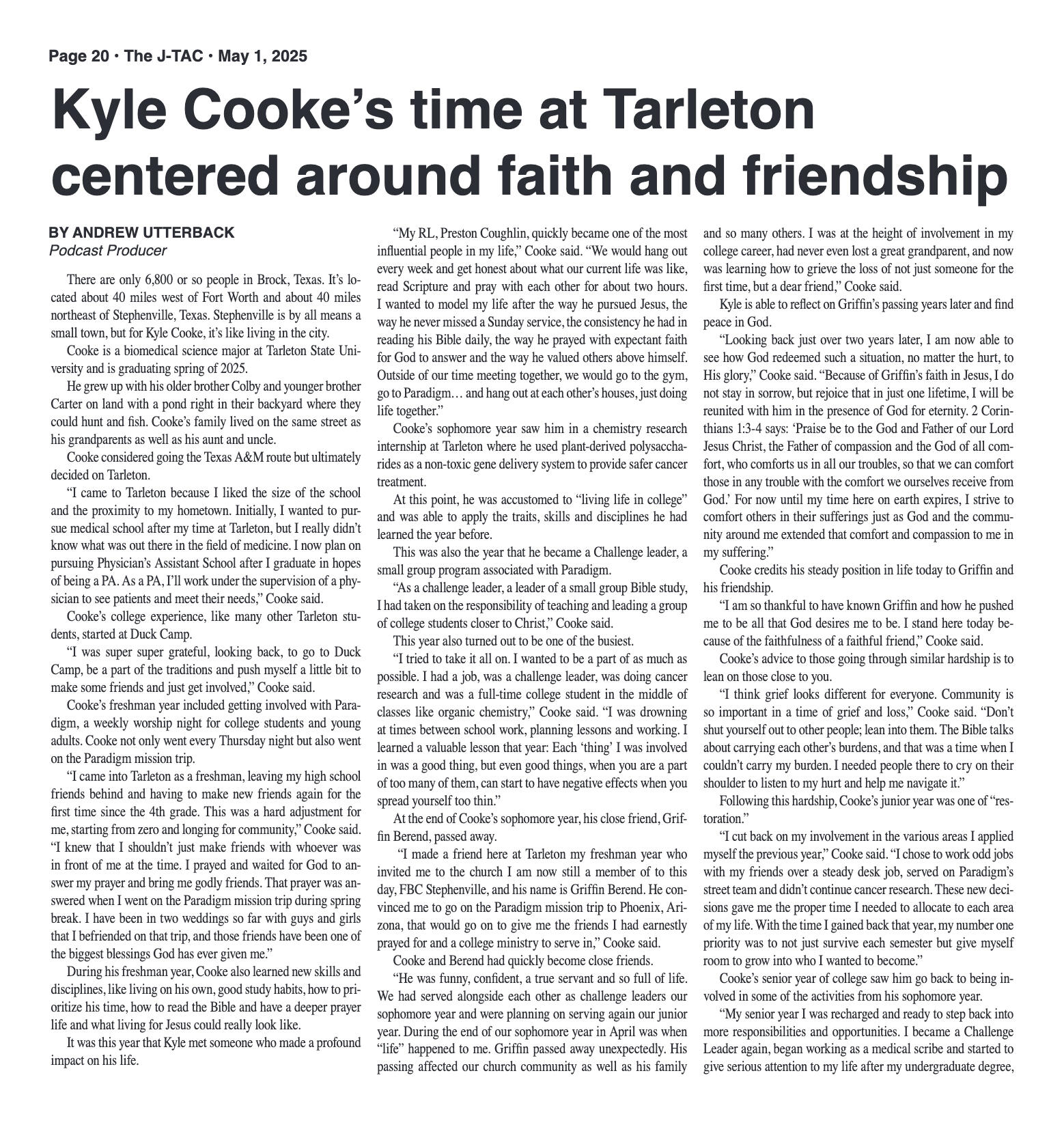 VOL. 106 NO. 12 Graduation Edition May 2025 - page 20