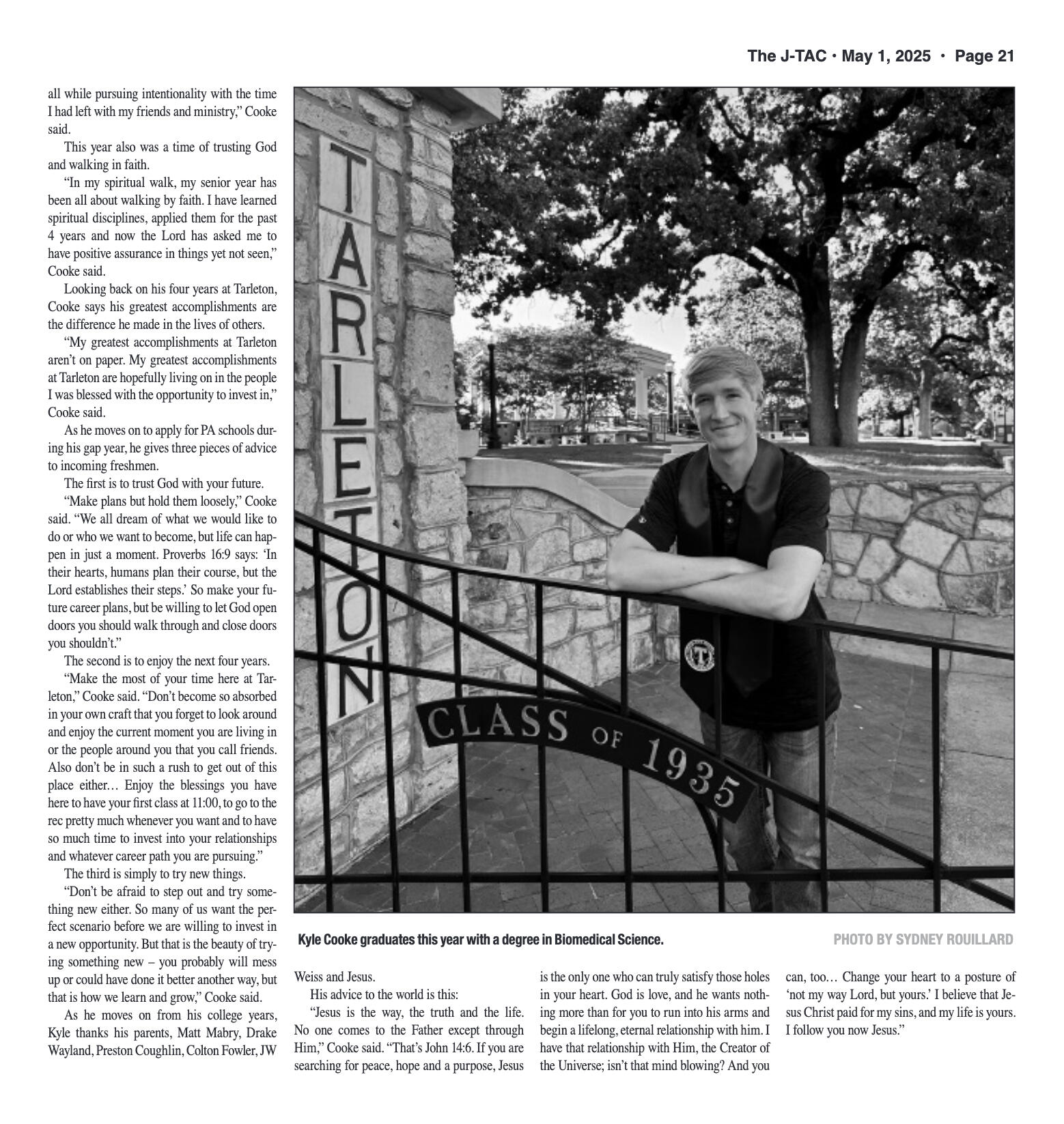 VOL. 106 NO. 12 Graduation Edition May 2025 - page 21