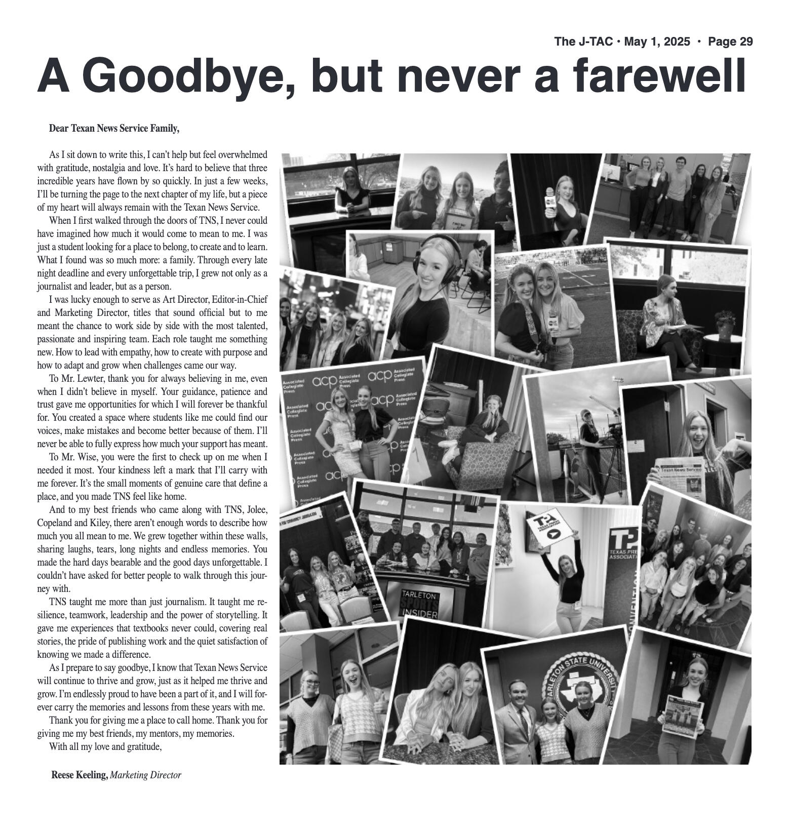 VOL. 106 NO. 12 Graduation Edition May 2025 - page 29