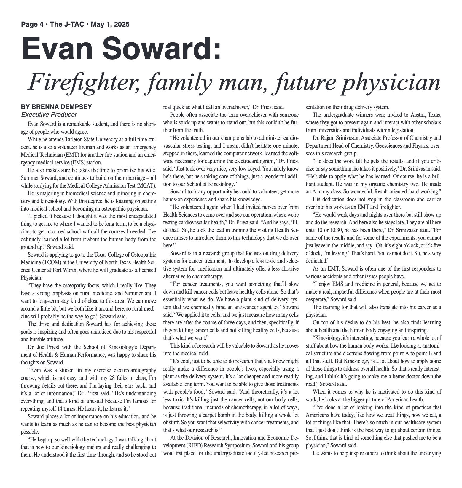 VOL. 106 NO. 12 Graduation Edition May 2025 - page 4