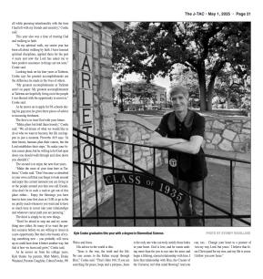 VOL. 106 NO. 12 Graduation Edition May 2025 - page 21