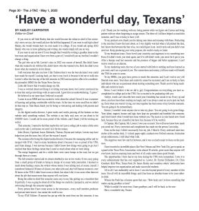 VOL. 106 NO. 12 Graduation Edition May 2025 - page 30