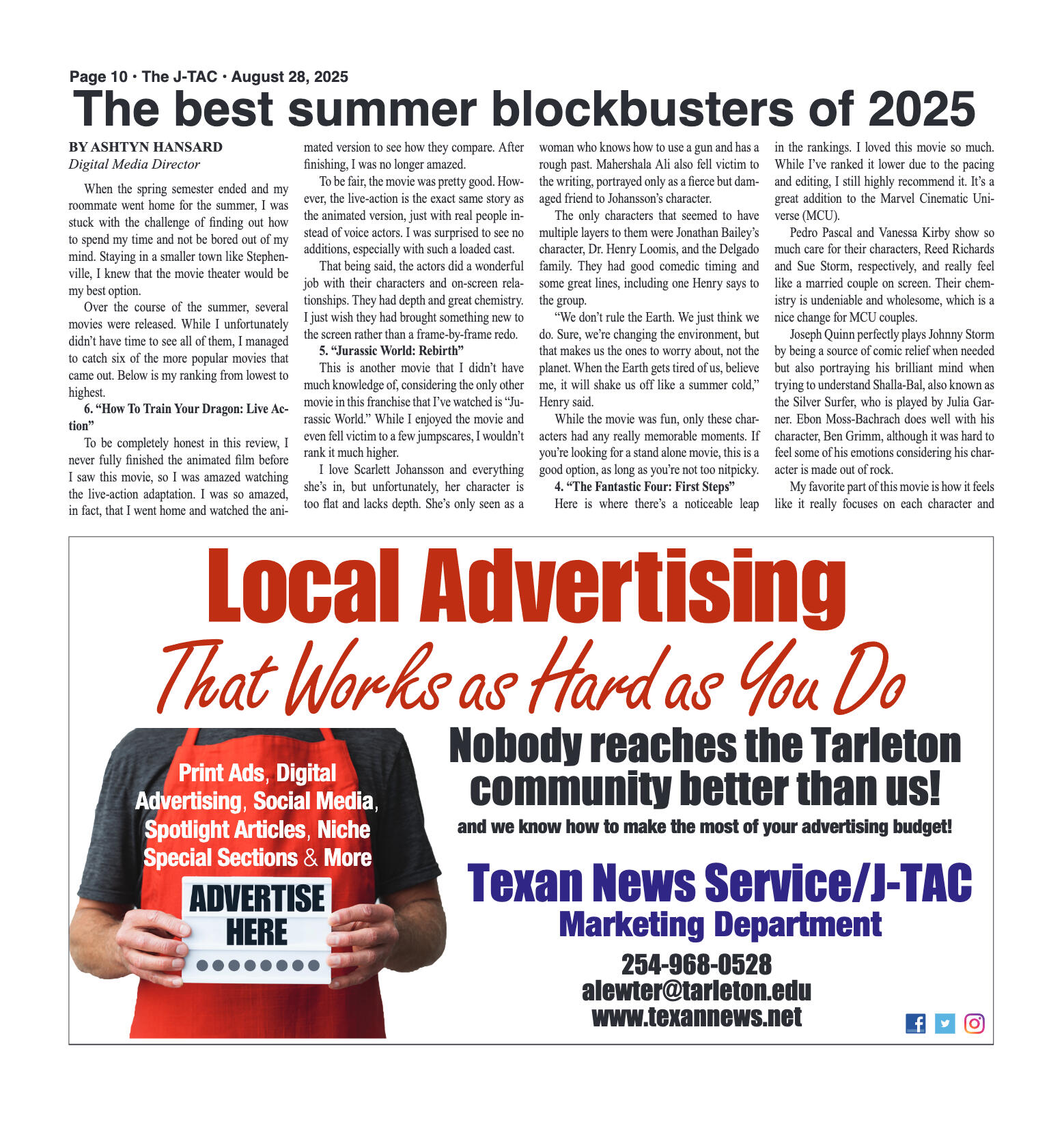 VOL. 107 NO. 1 Back to School August 2025 - page 10
