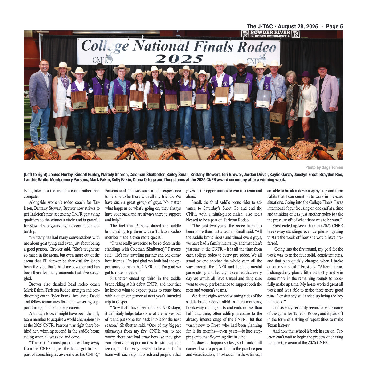 VOL. 107 NO. 1 Back to School August 2025 - page 5