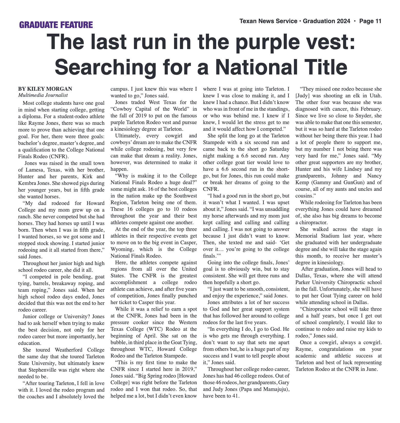 VOL. 13 NO. 6 Graduation May 2024 - page 11