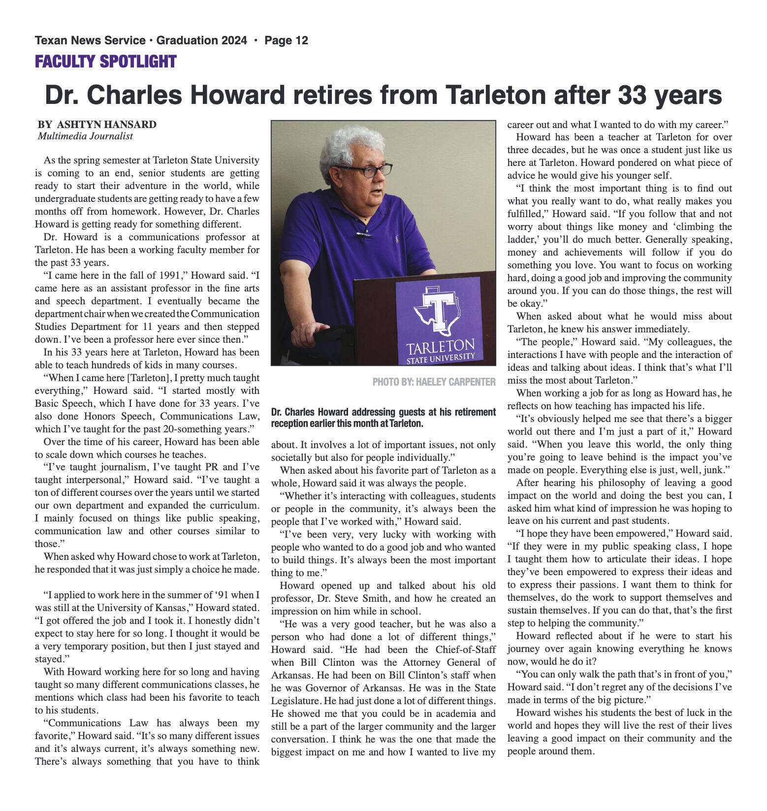 VOL. 13 NO. 6 Graduation May 2024 - page 12