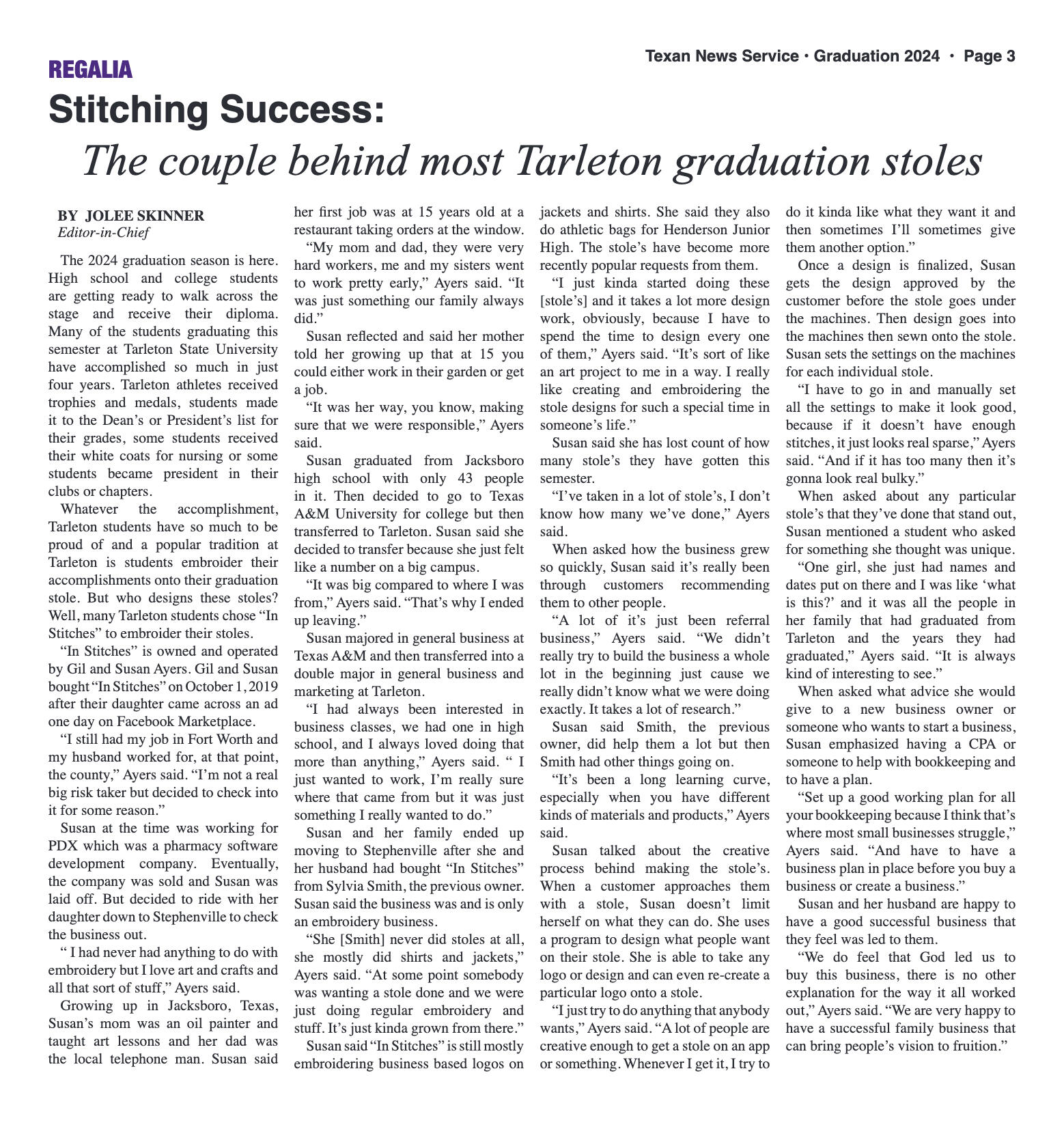 VOL. 13 NO. 6 Graduation May 2024 - page 3