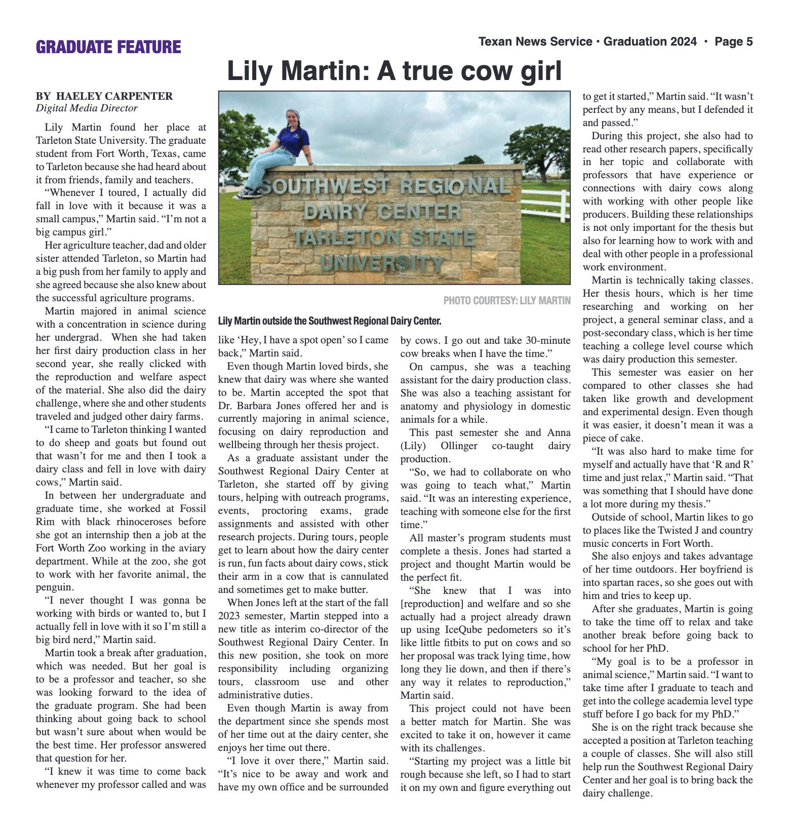 VOL. 13 NO. 6 Graduation May 2024 - page 5