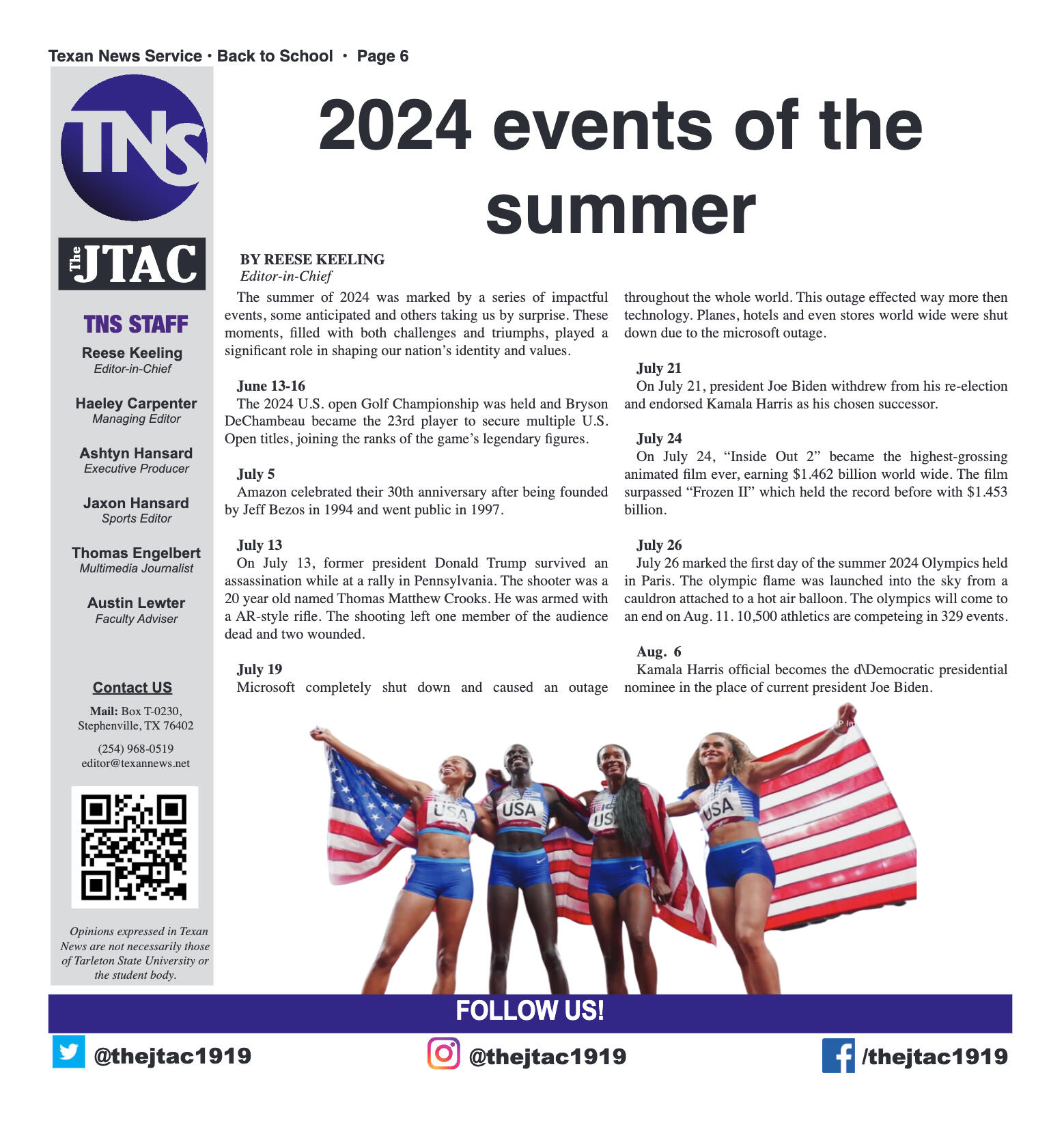 VOL. 106 NO. 1 Back to School August 2024 - page 6