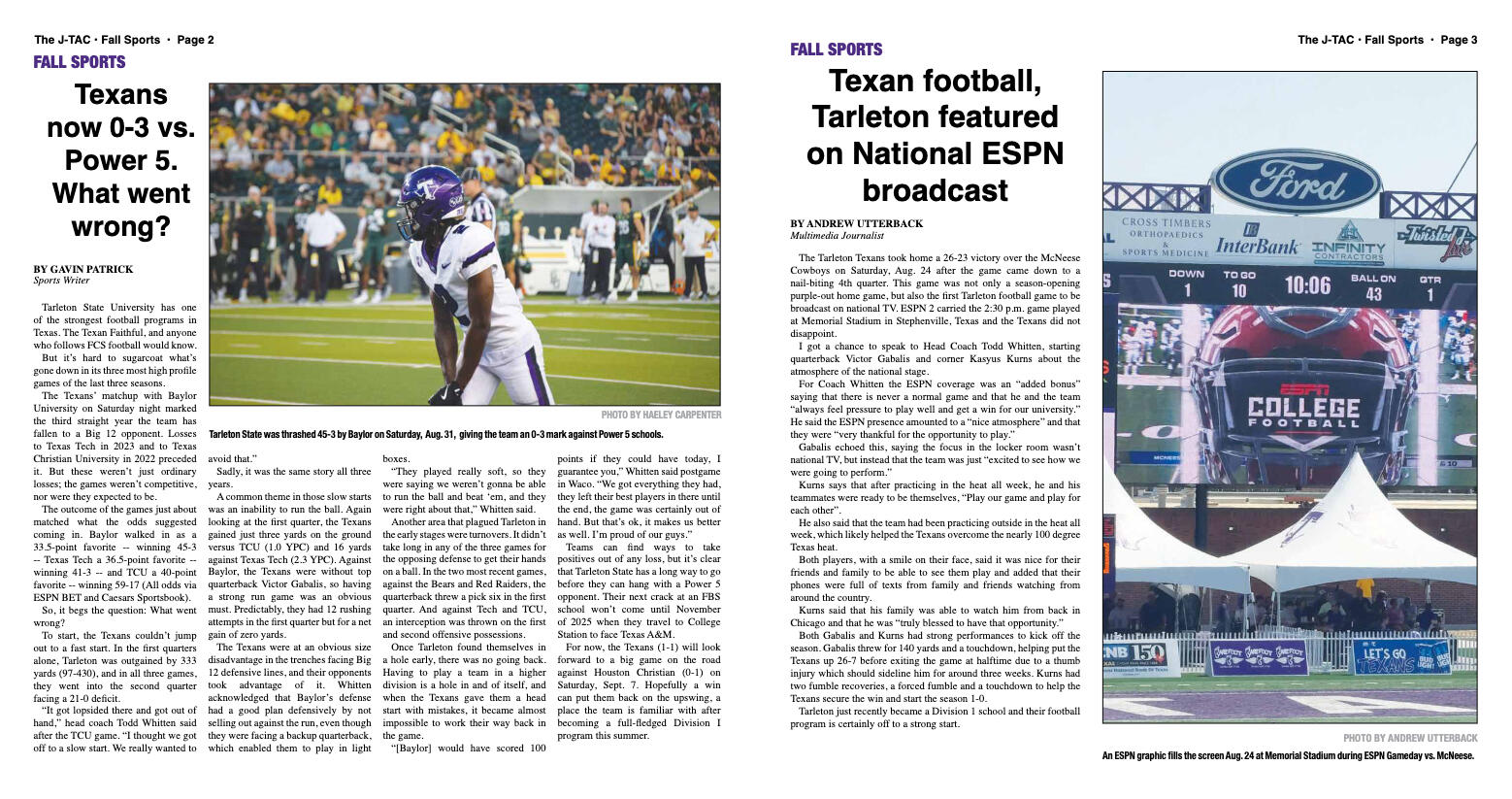 VOL. 106 NO. 2 Fall Sports - page 2